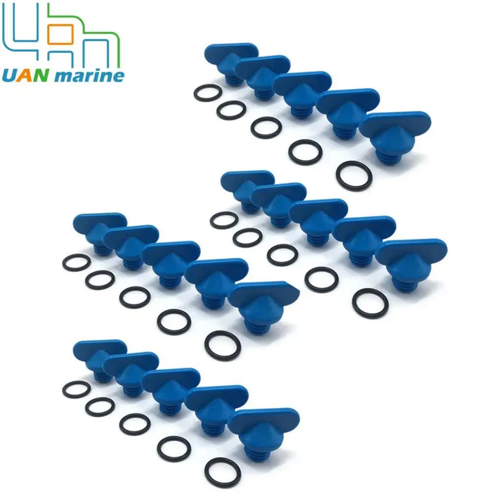 Per Mercruiser Collettore di Scarico Acqua Tappo di Scarico Blu 13992 18-4226 22-806608A1 22-806608A2 20 PACK