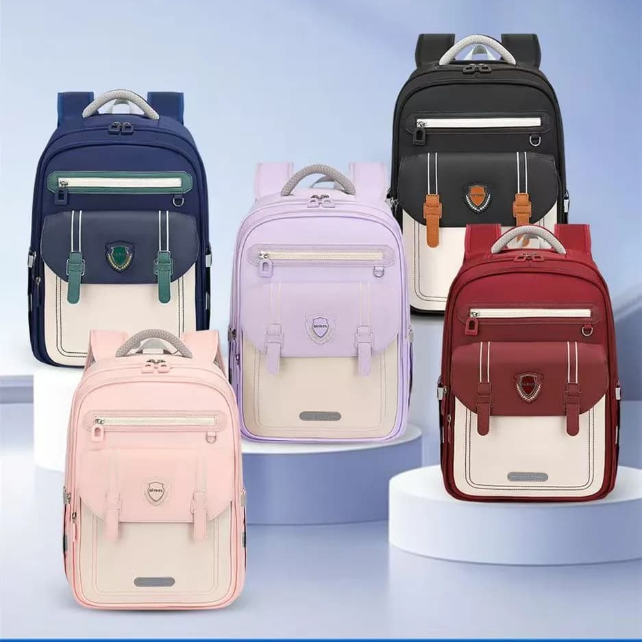 New Orthopedic School Bag Grade 3-6 Primary Student Shoulder Backpack Large Capacity Light Water Proof Mochilas Escolares