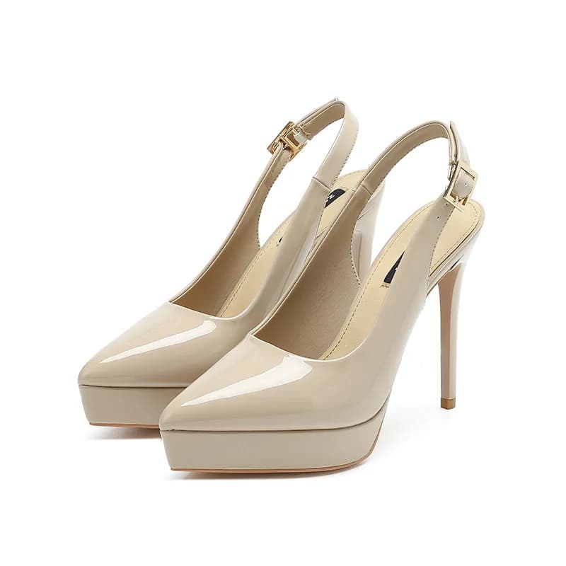 Bag Toe Back Hollow Sandals Women's Summer Pointed Toe Stiletto Heels Sexy Platform Sandals Women