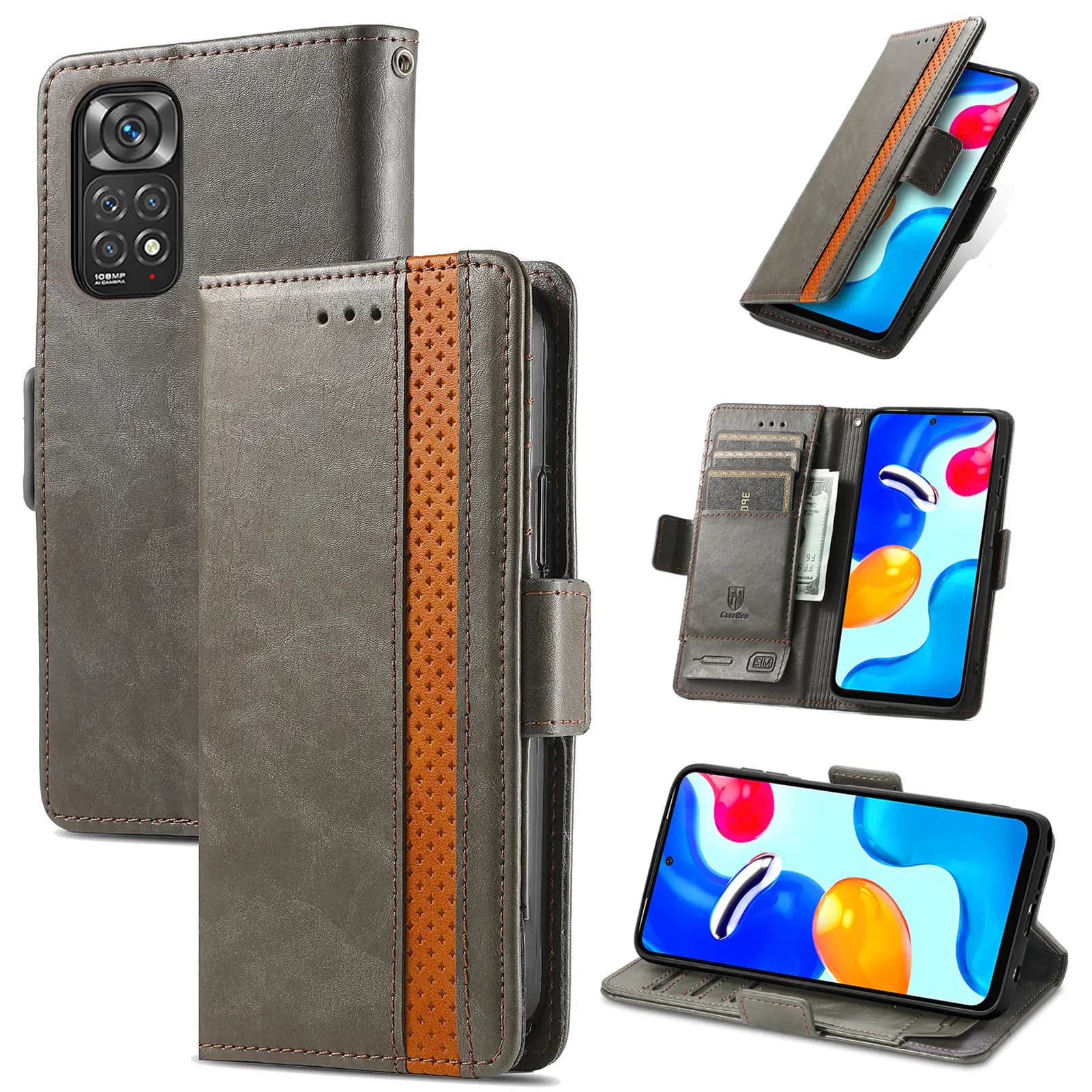 RFID Blocking Leather Flip Case For Xiaomi 17T 17 Pro Max 15 Ultra 14T 14 13T 11T Wrieless Charging 3 Cards Wallet Phone Cover