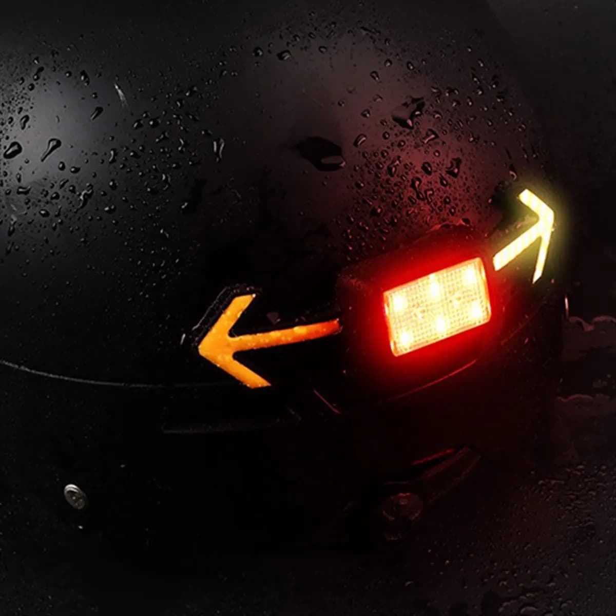 Y515A-light for bicycle helmet rear light rechargeable direction indicators light remote control wireless mountain road bike scooter red part