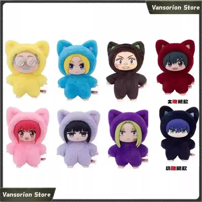 Eaki Sakamoto Days Cat Hood Plush Blind Box Cute Anime Character Stuffed Doll Pendant Surprise Collectible Toy Gift