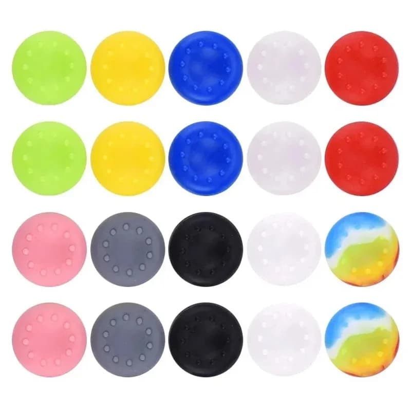 20 pz Morbido Silicone Gamepad Joystick Grip Caps Custodia per PS4/PS5/Xbox360/Xbox One/Switch Pro Controller Accessori di Gioco
