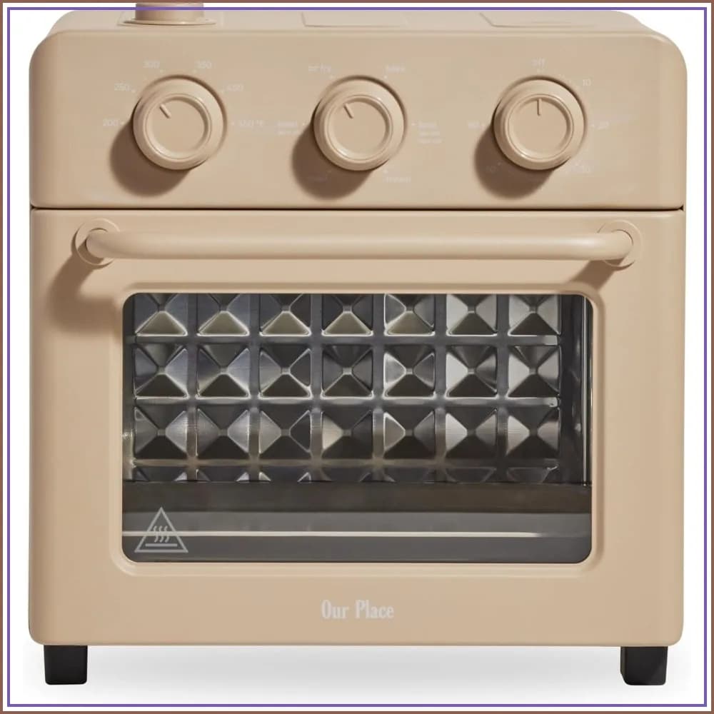 6-in-1 Stainless Steel Air Fryer Toaster Oven Combo, 12L Compact Countertop, Toast Roast Bake Broil Reheat Steam