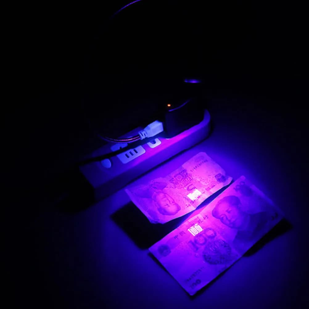 Lampada da lettura a LED USB con clip, 3W, flessibile, protezione per gli occhi, portatile, luce da comodino, viola/nera, lampada a LED con clip