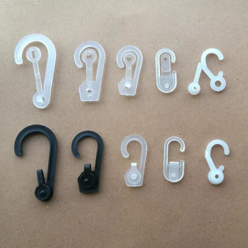 500 Gram Plastic Display Snap Hooks Shirt Dress Underwear Sock Gloves Clip Hanger Bag Package Hook Clothes Hangers