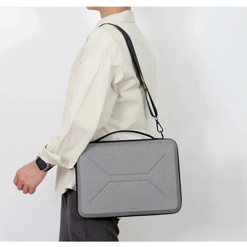 Borsa a tracolla singola con guscio rigido in EVA per laptop da 13/14/15/16 pollici, tracolla rimovibile per Apple/Huawei/Lenovo