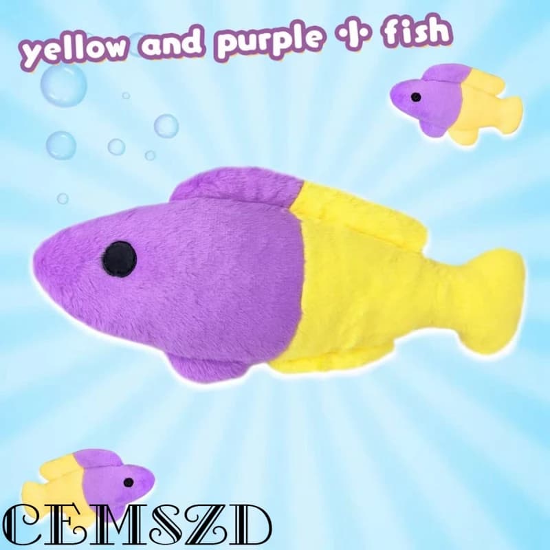 Game Honkai Star Rail Phainon [Yellow and Purple Little Fish] Cosplay Chain Pendant Anime 40CM Character Pillow Halloween Gift