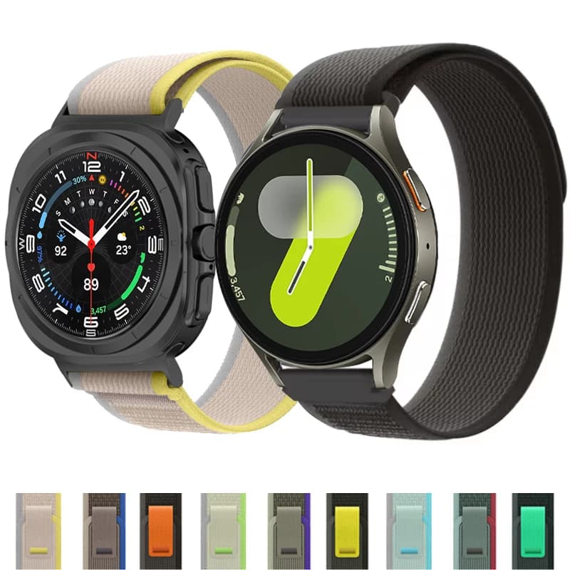 Per Samsung Galaxy Watch 7/Ultra 40mm 44mm 47mm accessori Correa Trail polso Sport bracciale in Nylon galaxy watch ultra Strap