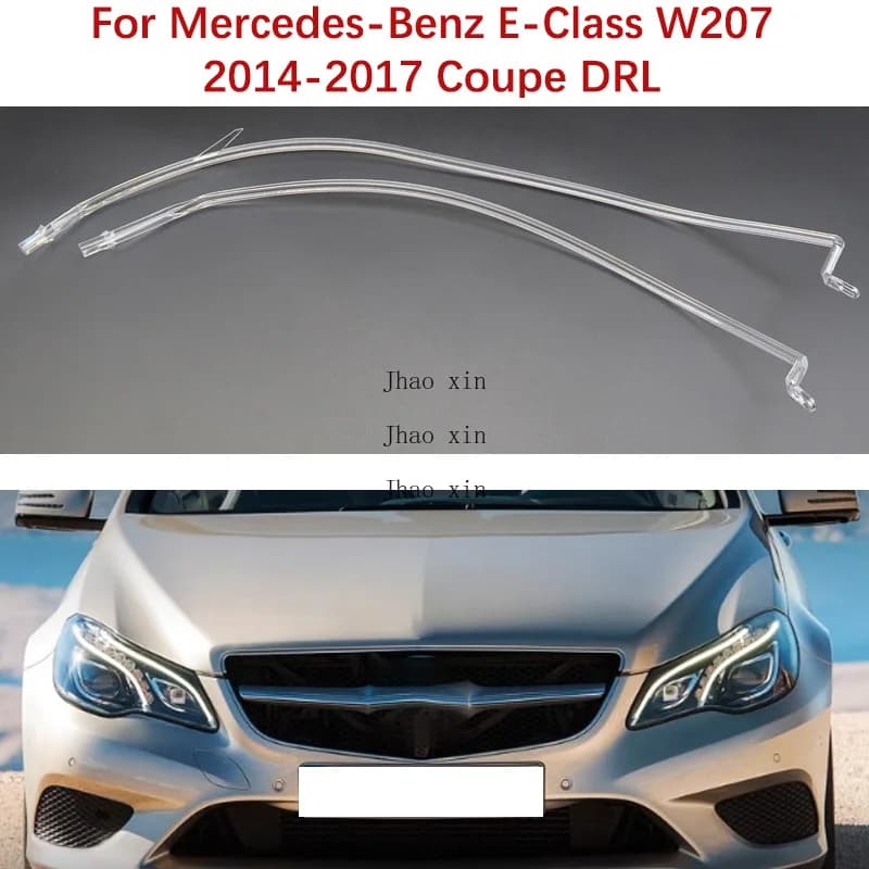 Auto Faro DRL Tube Light Headlight Angel Eye Zavorra Module Light White for Mercedes-Benz Class E W207 2014-2017 Coupe