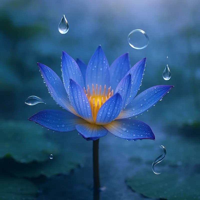 Olio essenziale di loto blu naturale premium Olio grasso Oud per la bellezza Cura della pelle Decompressione Sonno profondo Purificante Guarigione Meditazione