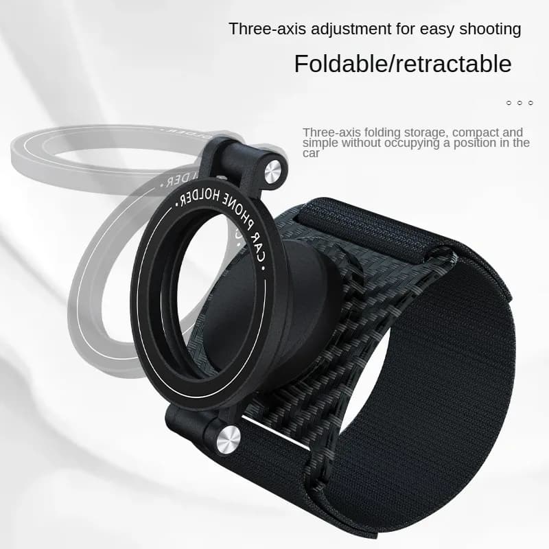 Porta telefono magnetico con 360 ° Cinturino da polso girevole e design pieghevole per ciclismo all'aperto e uso in auto