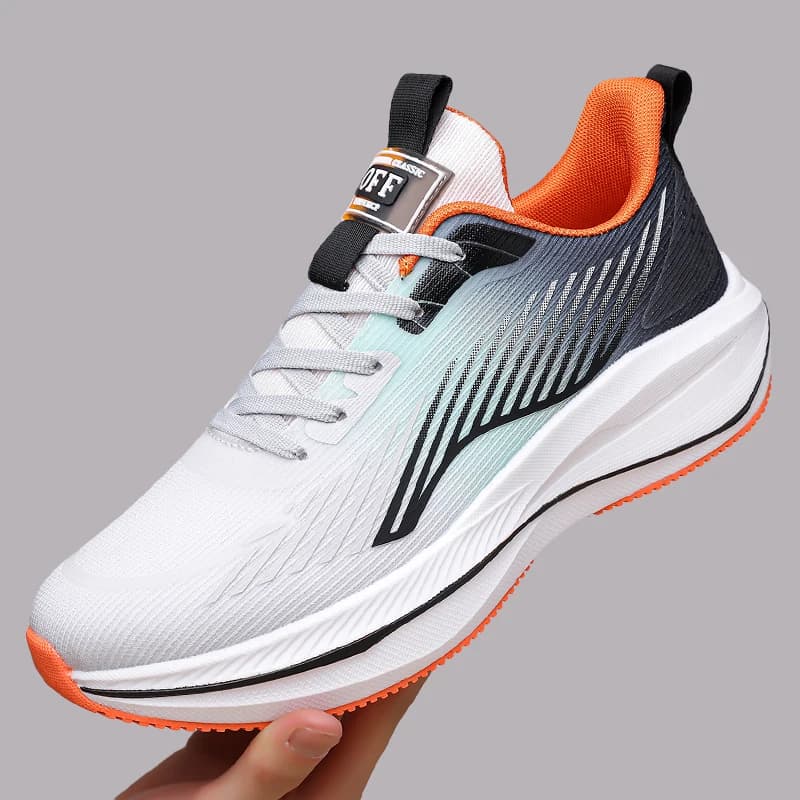 Air Circulation Breath Mesh Mens Urban Sneakers Summer Shock Absorb Outsole Non Slip Soft Insole Daily Sport Shoe