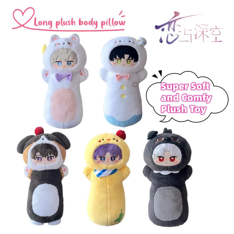 Love and Deepspace Xavier Zayne Rafayel Sylus Caleb Plush Doll Gift High Value Cartoon Cute Super Soft Comfortable Long Pillow