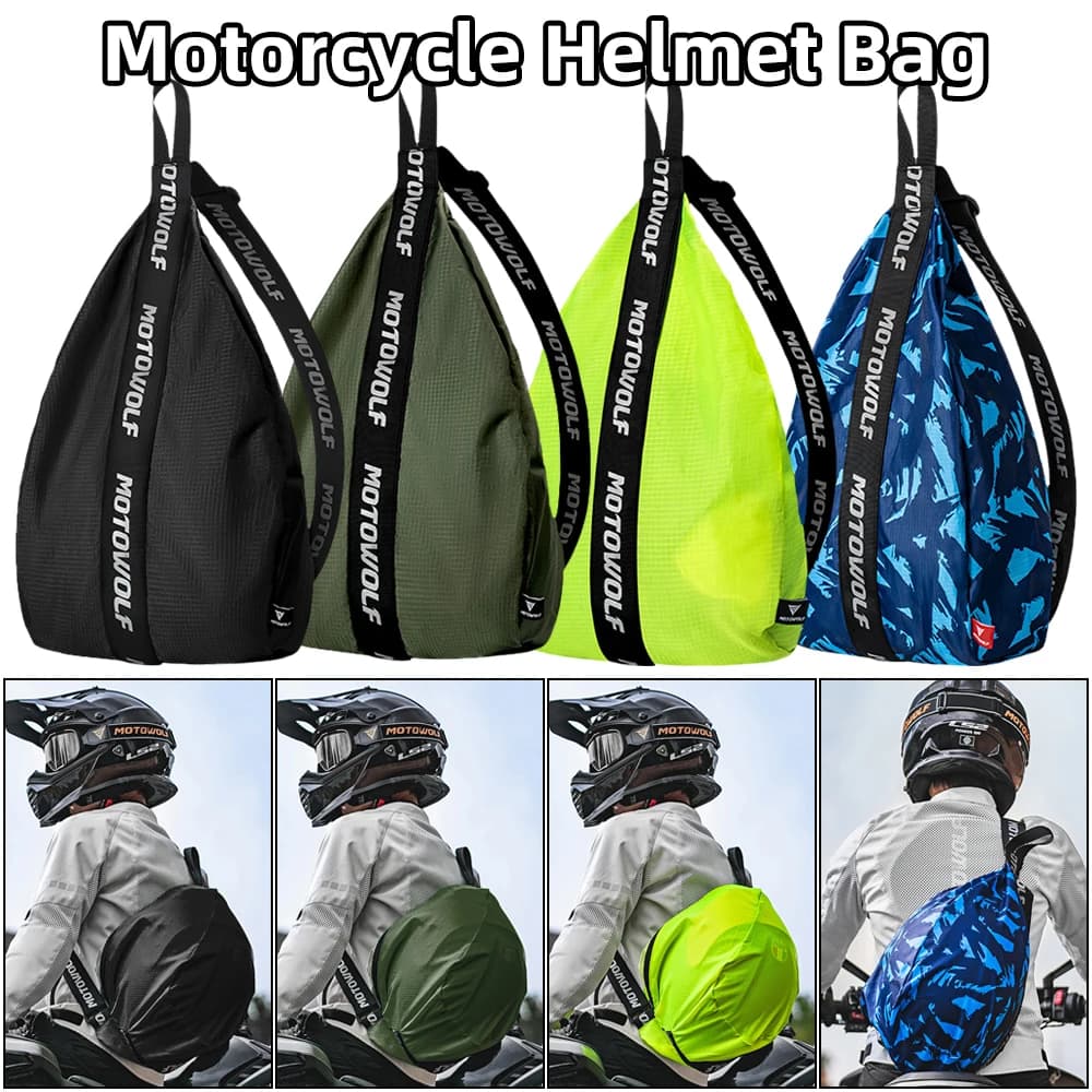 Simple Style Motorcycle Helmet Bag for Men Women Full Face Helmet Backpack Outdoor Sport Cycling Travel Bag Water-Repellent