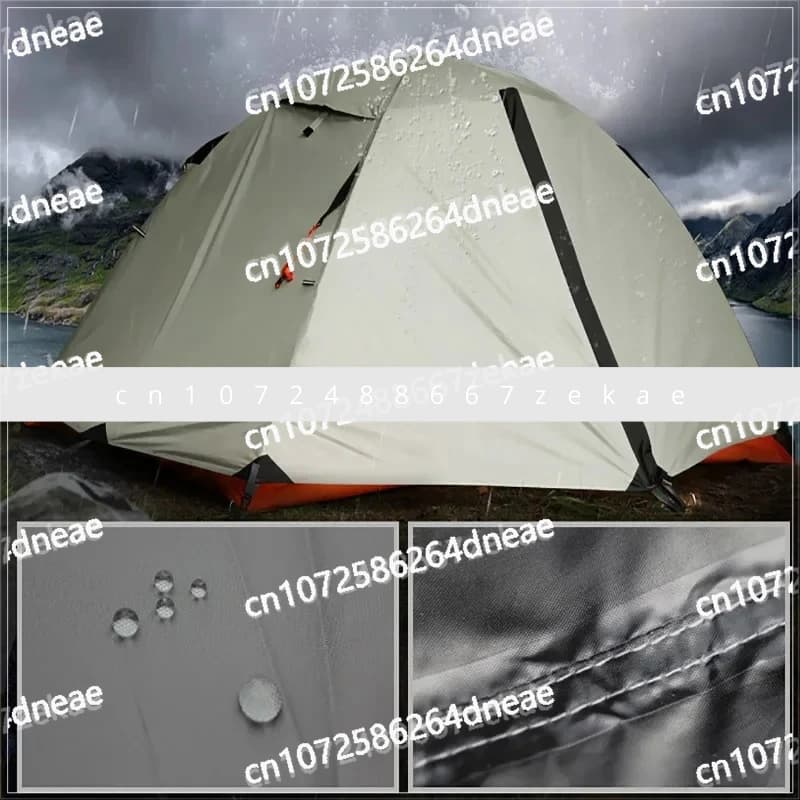Outdoor Tent Professional Trekking Tent for Double Layer Hot and Rain Camp with Ultralight Aluminum Pole