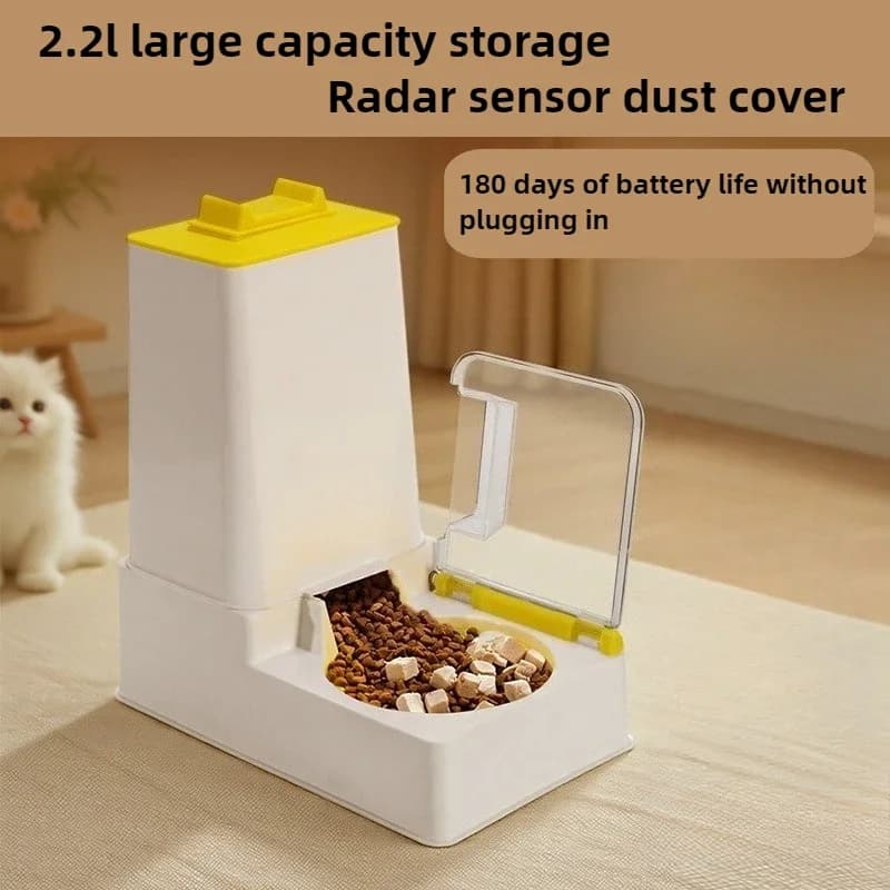 Alimentatore automatico per gatti Ciotola professionale per gatti Alimentatore per animali domestici Ciotole in ceramica in acciaio inossidabile Alimentatore per crocchette Dispenser di cibo per animali domestici