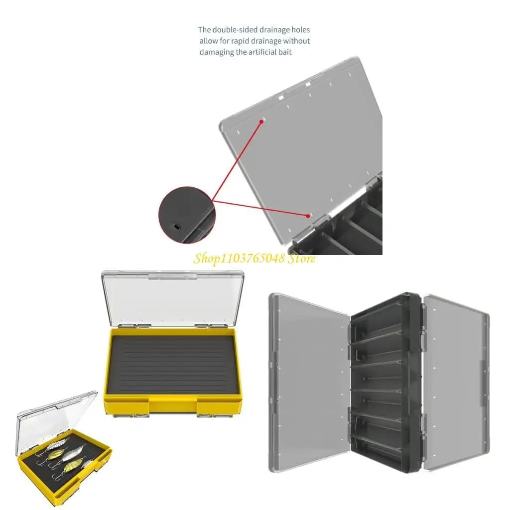 R53E Double Side Luces Organizzatori del gancio Portable Fishing Tool Organizzatori