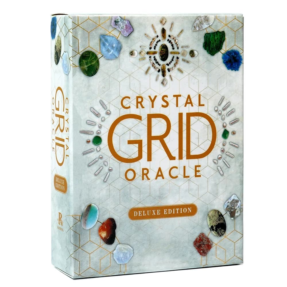 Crystal Grid Oracle Deluxe Edition Cards Deck di lucas McIntosh Tarot 72 carte Crystal Kingdom Energy