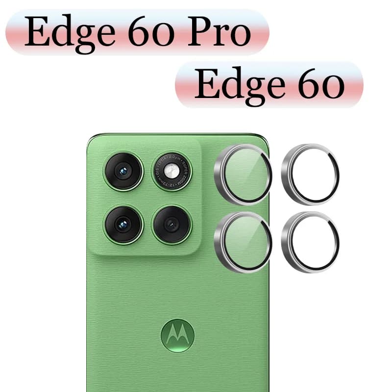 Protezione per fotocamera Matel Ring per Motorola Moto Edge 60Pro Edge60 Protezione per obiettivo fotocamera Design 3D di alta qualità