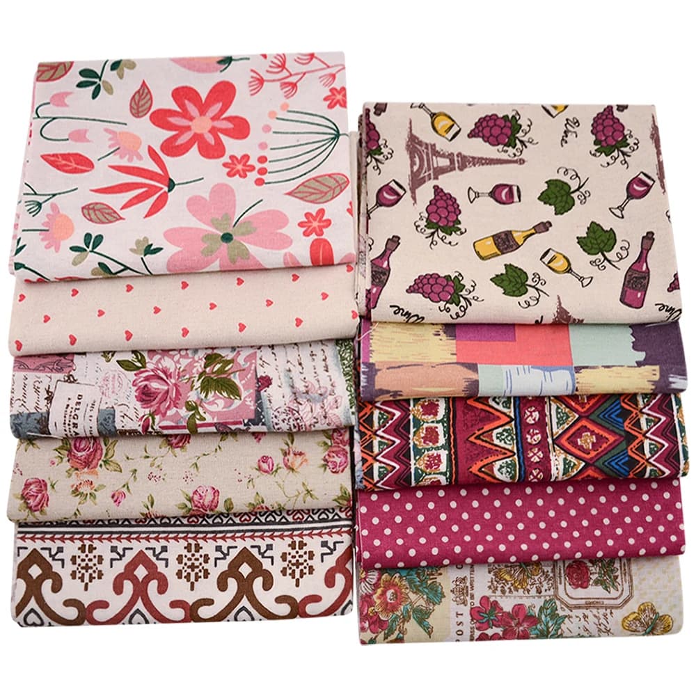 Booksew metri di tessuto di lino in cotone fiori tinti a mano Tissu borsa per tovaglia fatta a mano cuscino per tende trapunte materiale tela Telas