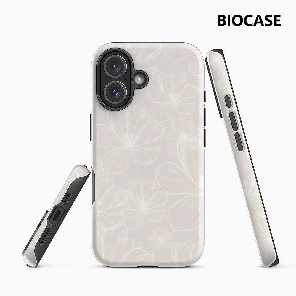 Custodia per telefono con motivo floreale minimalista per custodia magnetica per iPhone 17 16 15 14 13 Pro Max Plus, custodia robusta a strato singolo/doppio