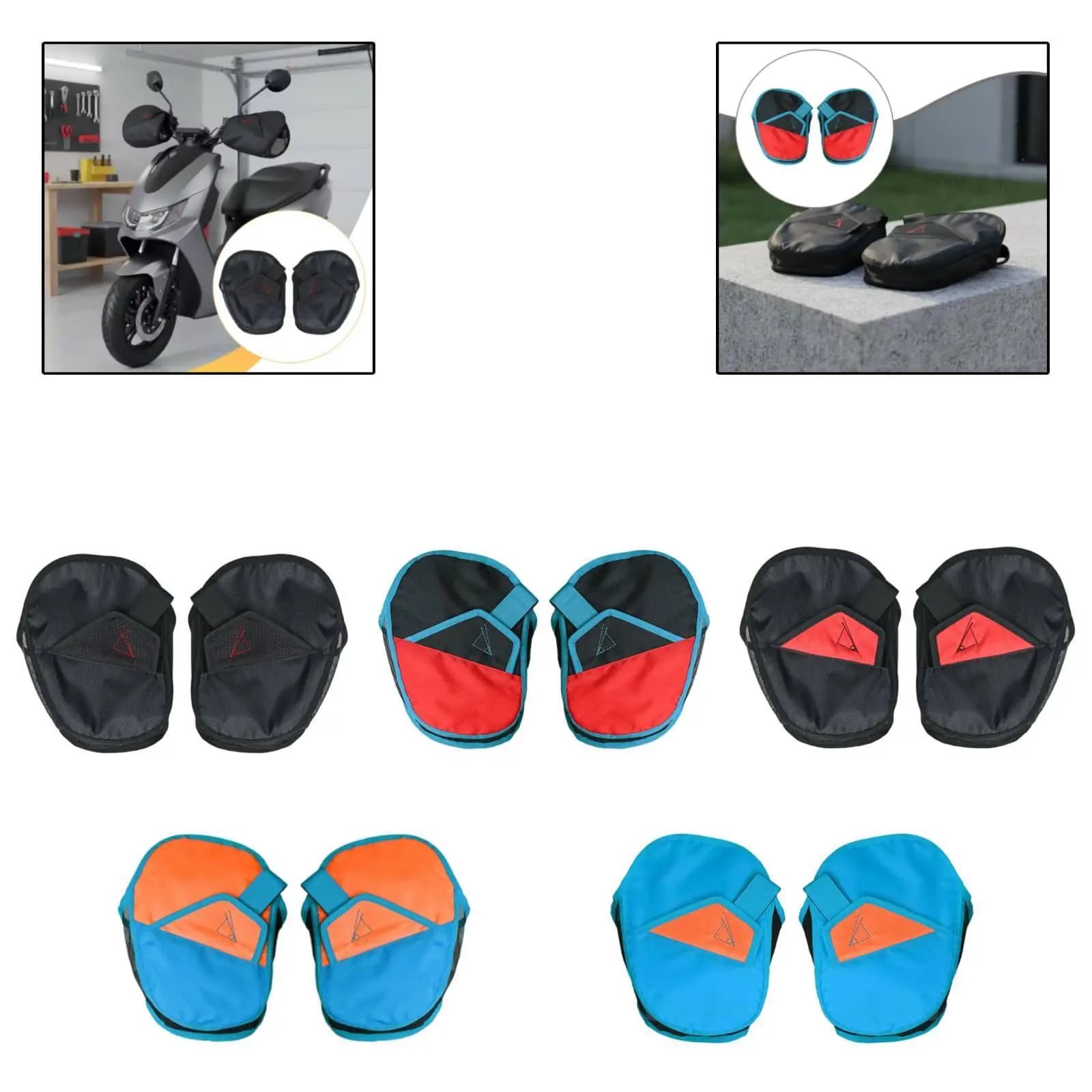 Breathable Handlebar Mitts Windproof Oxford Cloth Heat Insulation Cycling Gloves for Electric Scooters