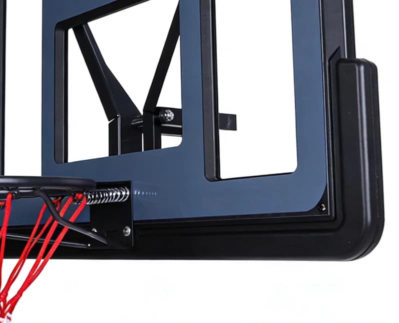 Wall-Mount Hoop Replacement Kit with All-Weather Net 43.31x29.53in Shatterproof Basketball Hoops for Home Training and Club Use