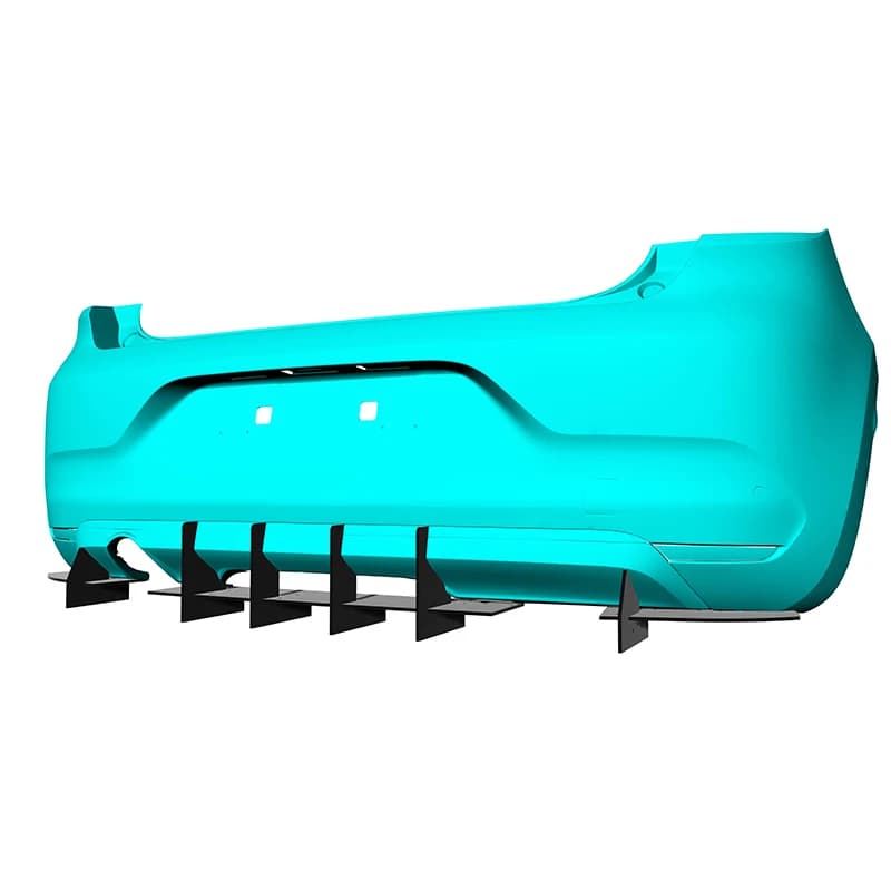 Fit Renault Clio 2019 2020 Anno Diffusore Posteriore Paraurti Labbra Spoiler Splitter Body Kit Accessori