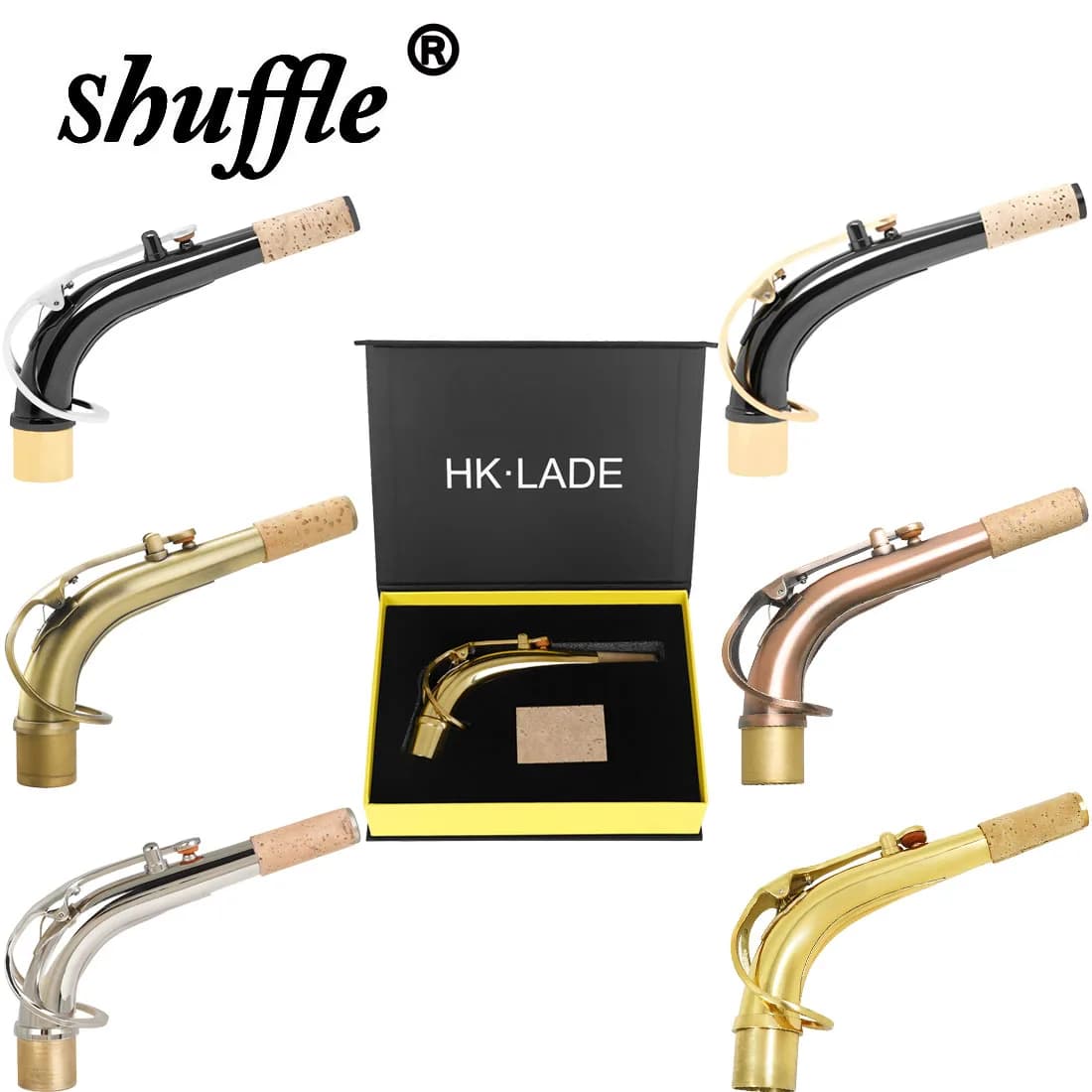 Alto Saxophone Neck Bent Brass Easy to Play Good Tone Neck Bent Professional Wind Instrument Alto Parts Saxophone Accessories