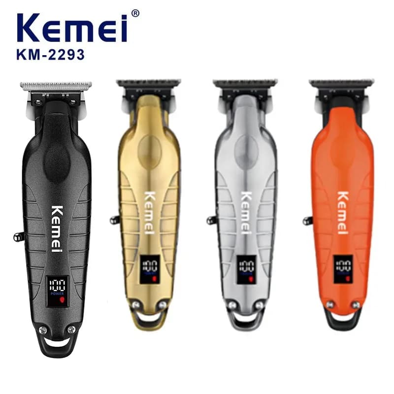 Kemei 2293 Professional haircut for men's beard Wireless Haircuts Zero Gapped Barbiere Rechargeable Finishing Haircutting Machine