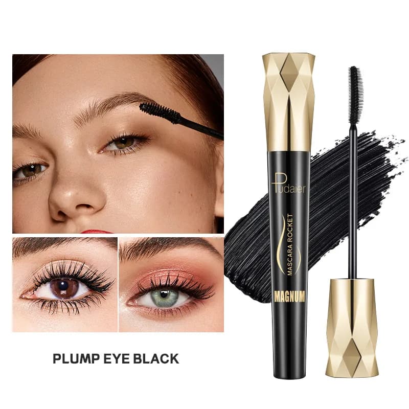 4D Mascara Waterproof Volume Extreme Length and Curve Resistant to Sweat and Long-lasting Formula for Daily Use and Holidays