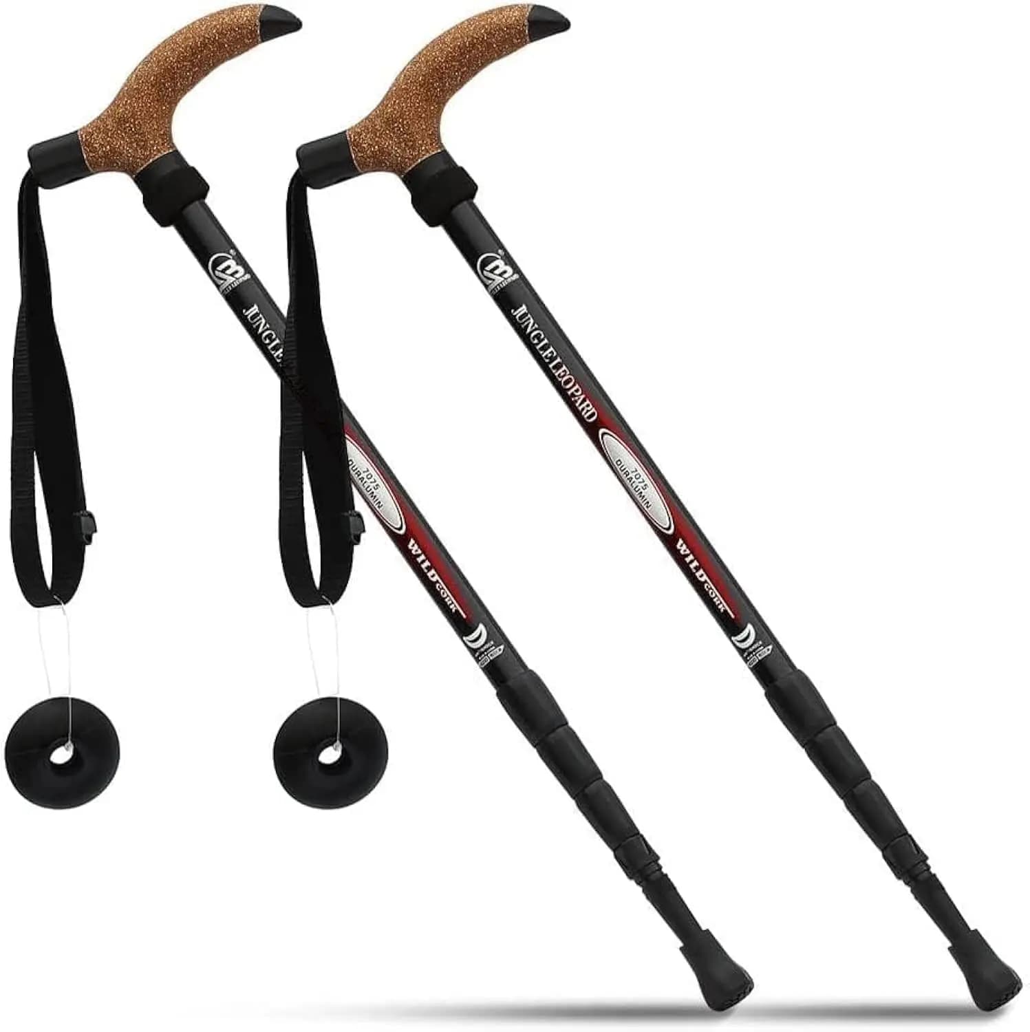 Trekking stick in Aluminium Alloy with Fast closing, Anti-hurt, Adjustable, for Hiking and Trekking