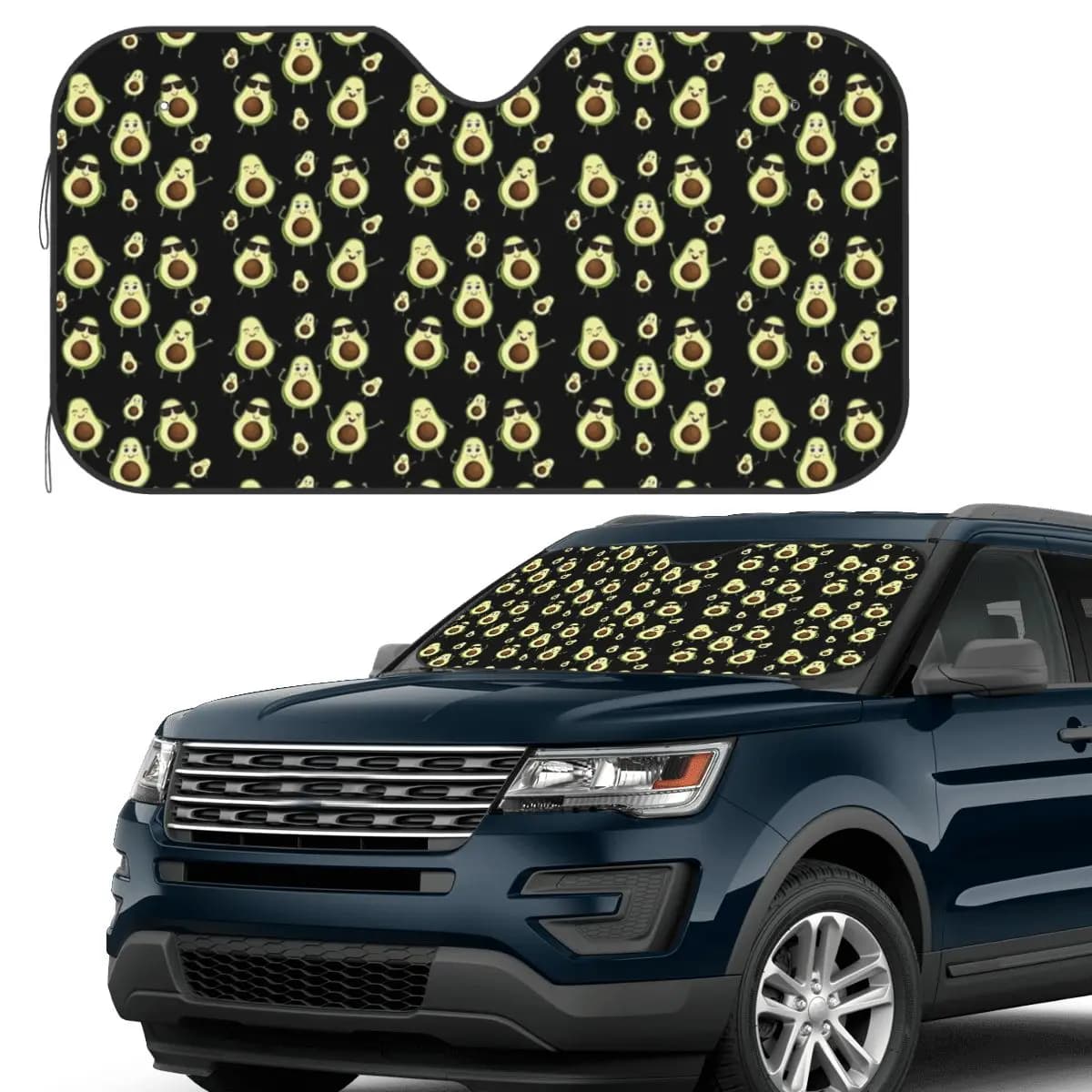 Simpatico modello di avocado Parasole Parabrezza Parabrezza anteriore per auto Finestra Parasole Accessori Coperture