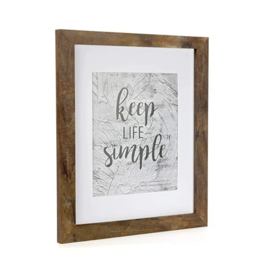 11x14 Picture Frame 2 Pcs Wooden Frame can Display 8x10 Picture with Mat or 11x14 Without Mat on the Wall For home decoration,