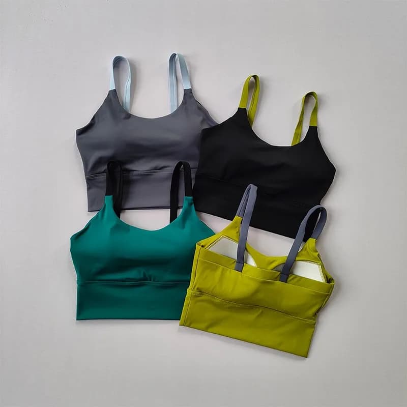 Reggiseno sportivo Push Up da donna Yoga Gym Crop Top reggiseno Fitness Top reggiseno sportivo reggiseni traspiranti Yoga reggiseno sportivo intimo abbigliamento da palestra