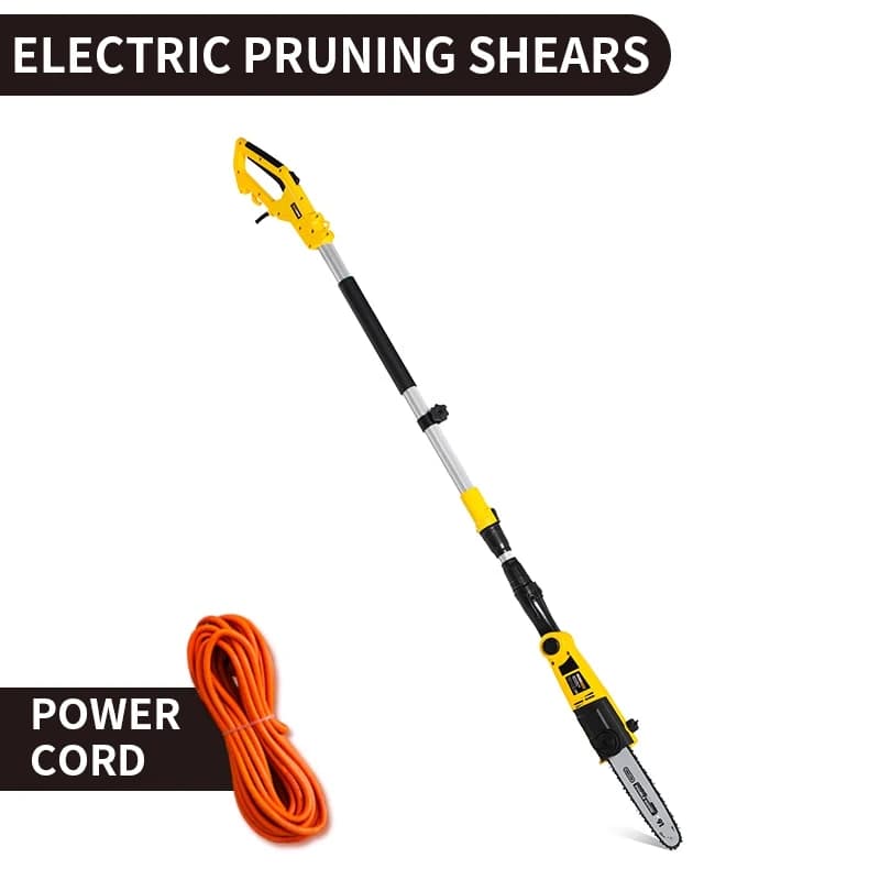 High-altitude electric chain saw High-tier saw Long pole telescopic garden saw for tree pruning Portable shaft saw