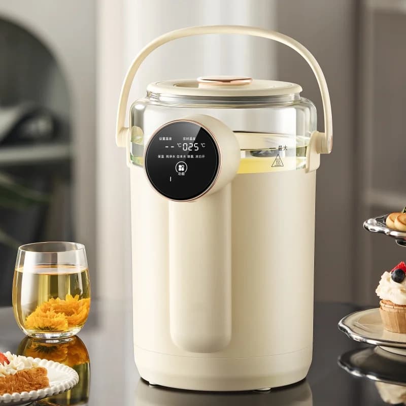 Factory Direct 5l Electric Thermo Pot High Borosilicate Glass Kettle With Dry Boiling Protection for Hotels and Household Use