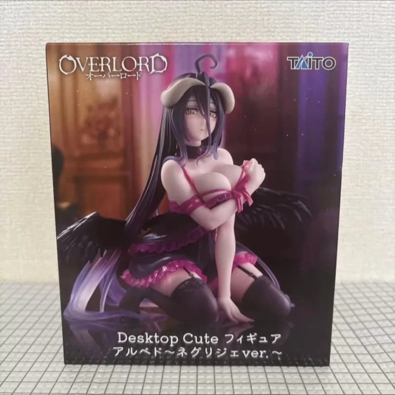 New Taito Anime Figure Overlord Albedo Desktop Cute Nightgown Ver Pvc Collectible Figurine Desktop Decoration For Anime Fans