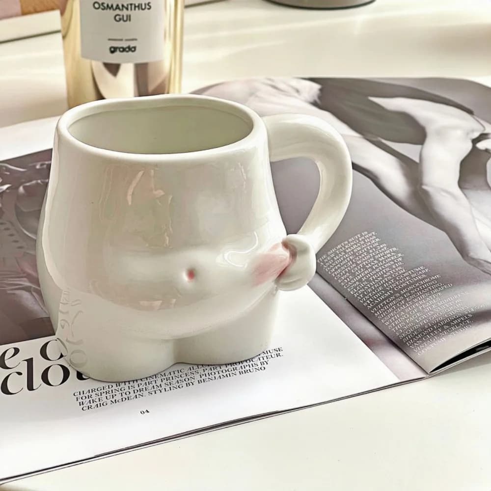Funny belly-shaped cup, fitness cup and weight loss, fat belly cup, squishy belly cup, weird and eccentric water cup, birthday gift