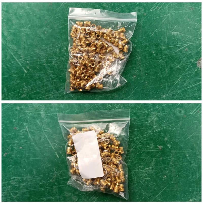 AA49 800 pezzi M3 filettatura zigrinata in ottone filettato set di calore inserto resistente al calore dado di inserimento per stampante 3D