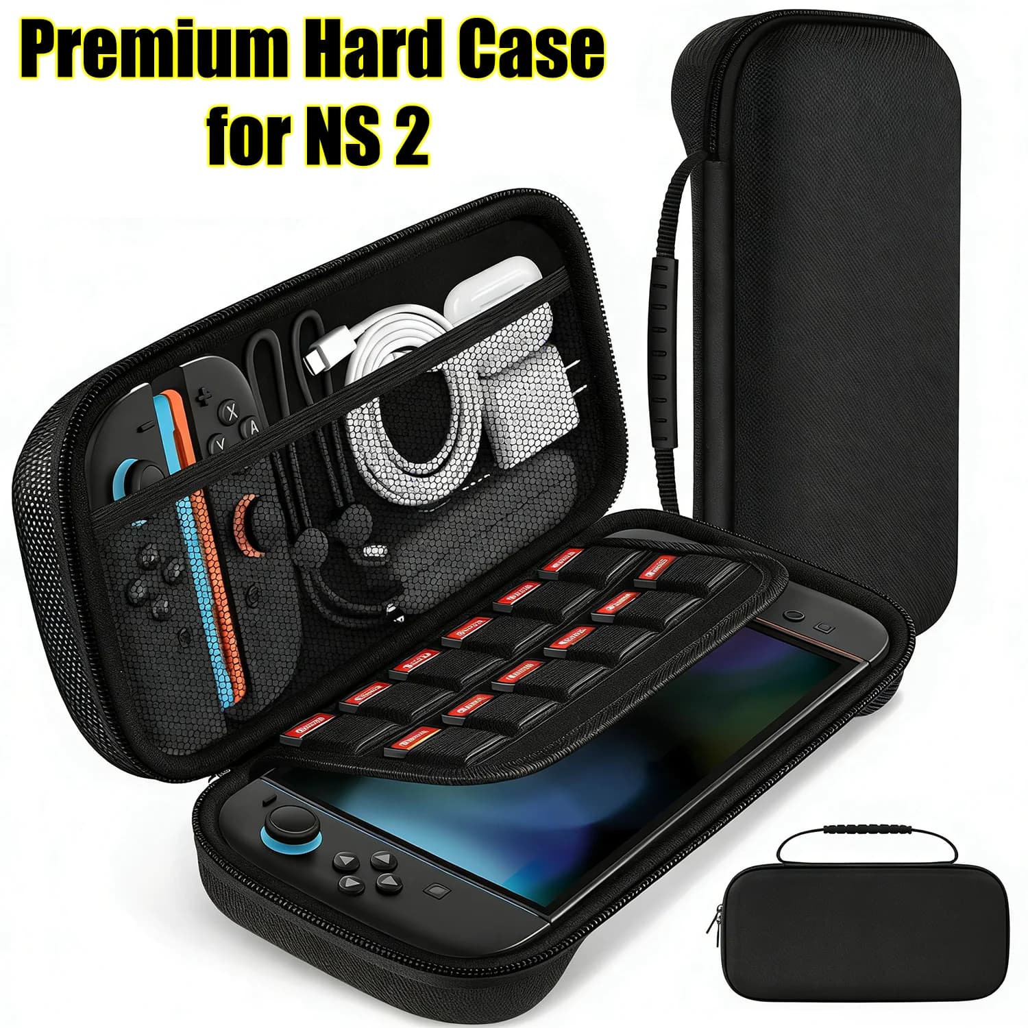 Custodia da trasporto per Nintendo Switch 2 (2025), Borsa da viaggio rigida portatile per accessori Nintendo Switch 2