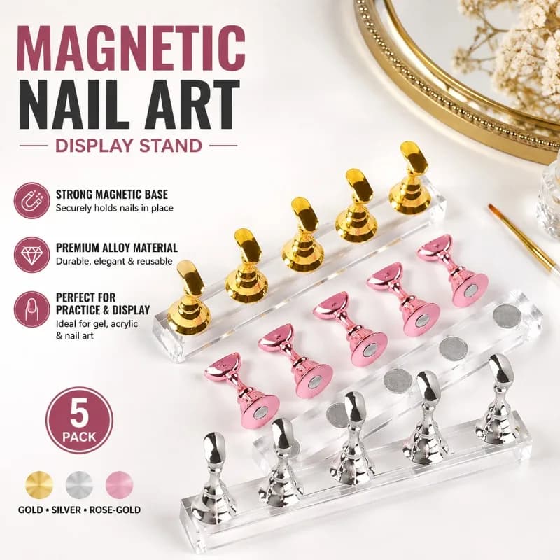 Acrylic Nail‑tip Practice Stand Holder Manicure Display Rack for False‑nail Training Practical Nail‑art Accessory Supporting