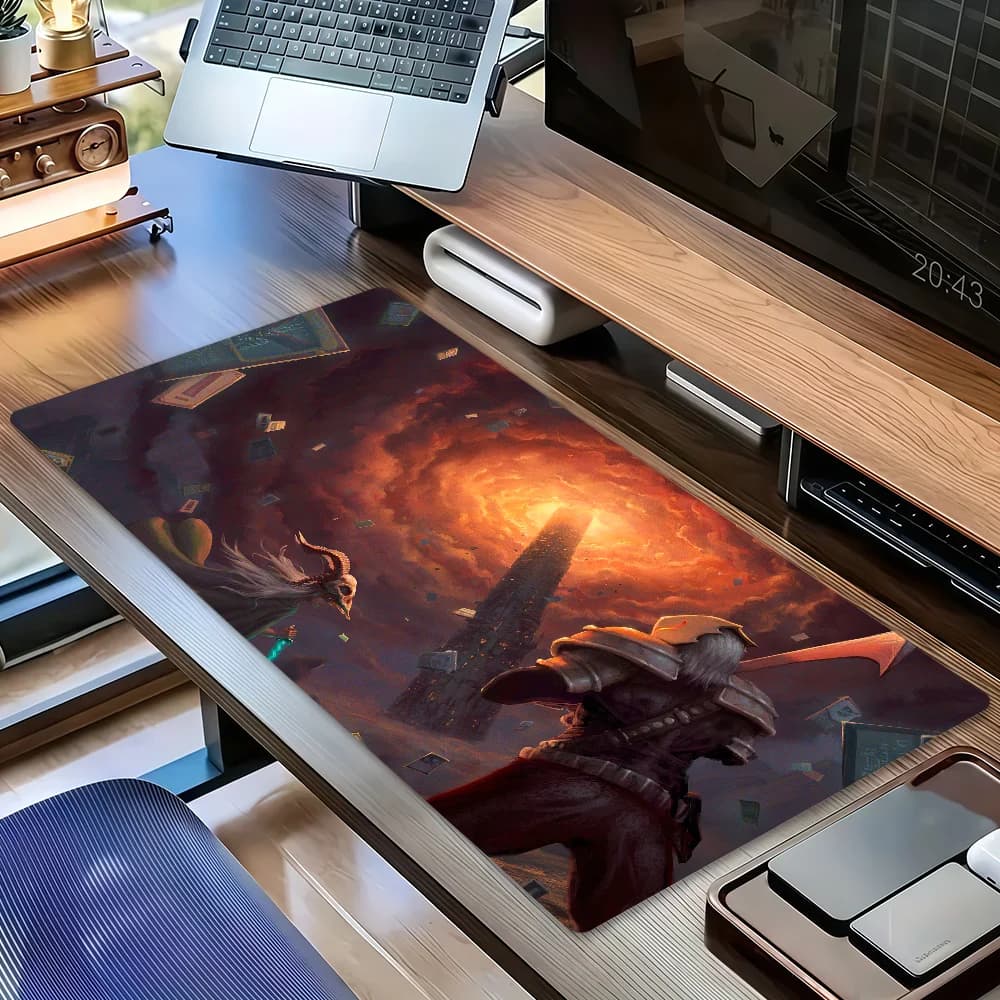 Tappetino per mouse Game S-Slay the Spire, antiscivolo, ispessito, grande, con bordi cuciti, per ufficio, studenti e gaming