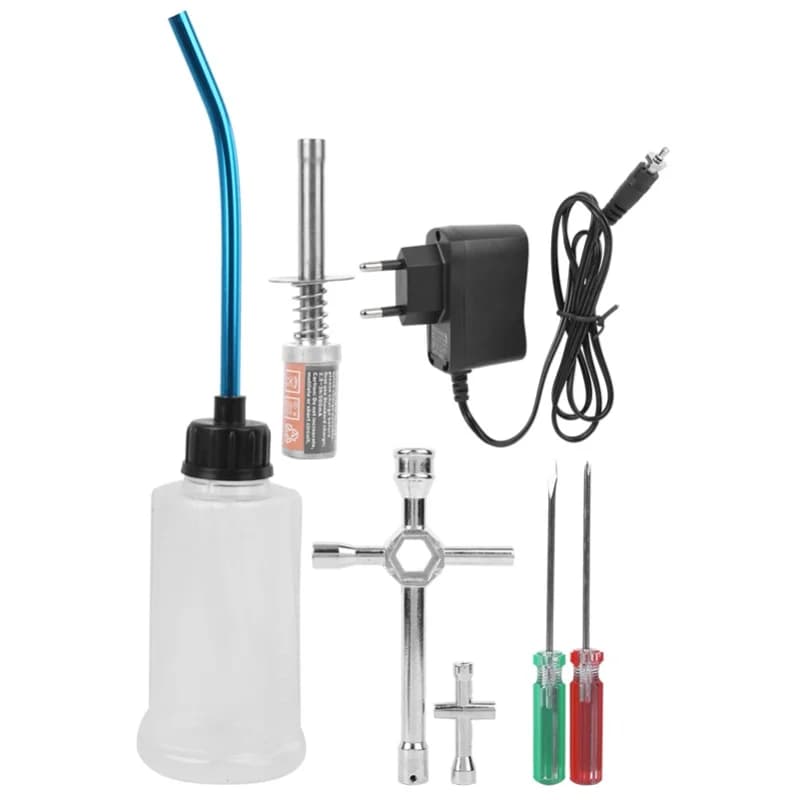 Kit di accensione per auto a carburante con accenditore a spina per veicoli telecomandati HSP 80141 1/8 1/10, spina EU 110-240V