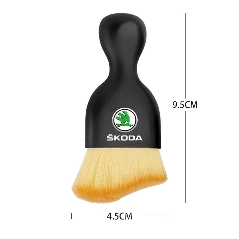 Car Sticker For Skoda Rapid Octavia Car Interior Cleaning Tool Dashboard Air Outlet Soft Brush For Skoda Fabia Octavia Karoq Kod
