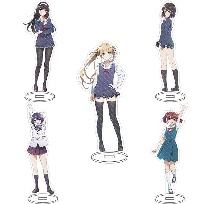 16CM Anime Saekano: How to Raise a Boring Girlfriend Megumi Kato Eriri Utaha Tomoya Aki Acrylic Stand Figure Cos Ornaments Gifts
