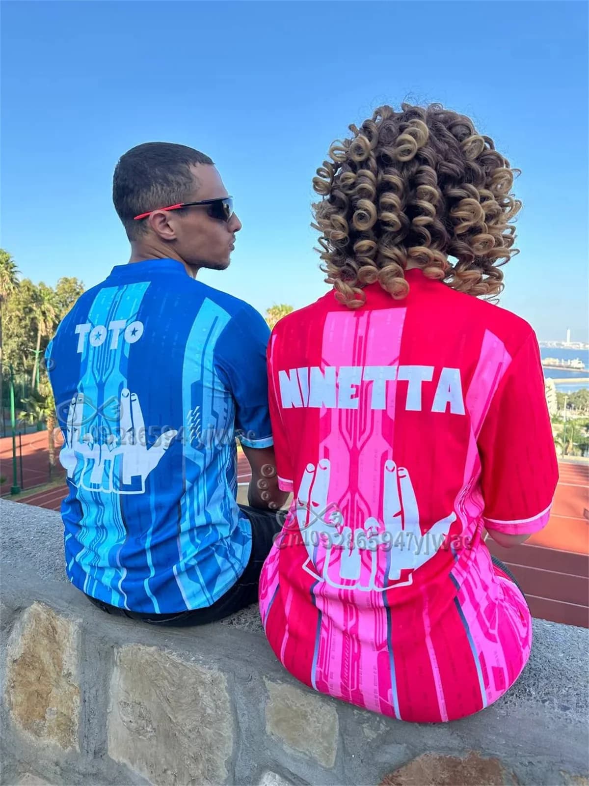 JUL TOTO Et Ninetta, Fashion T-shirt with Rap Culture Printing for Men and Women, Breathable Football Jersey, Couples Clothing