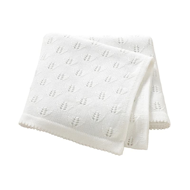 Coperte per bambini lavorate a maglia 90 * 70 cm Neonato Ragazzi Ragazze Passeggino Swaddle Wrap Roba per dormire Cotone solido Infantil Ricevente Trapunte Tappetino