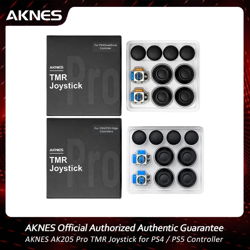 AKNES HALLPI AK205 Pro V6 TMR Electromagnetic Joysticks for PS4 PS5 / PS5 EdgeController Replacement Accessories
